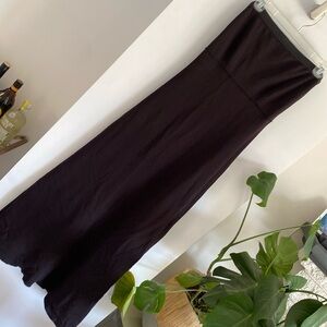 SKIN black strapless lounge dress cutout scrappy back size 1 small